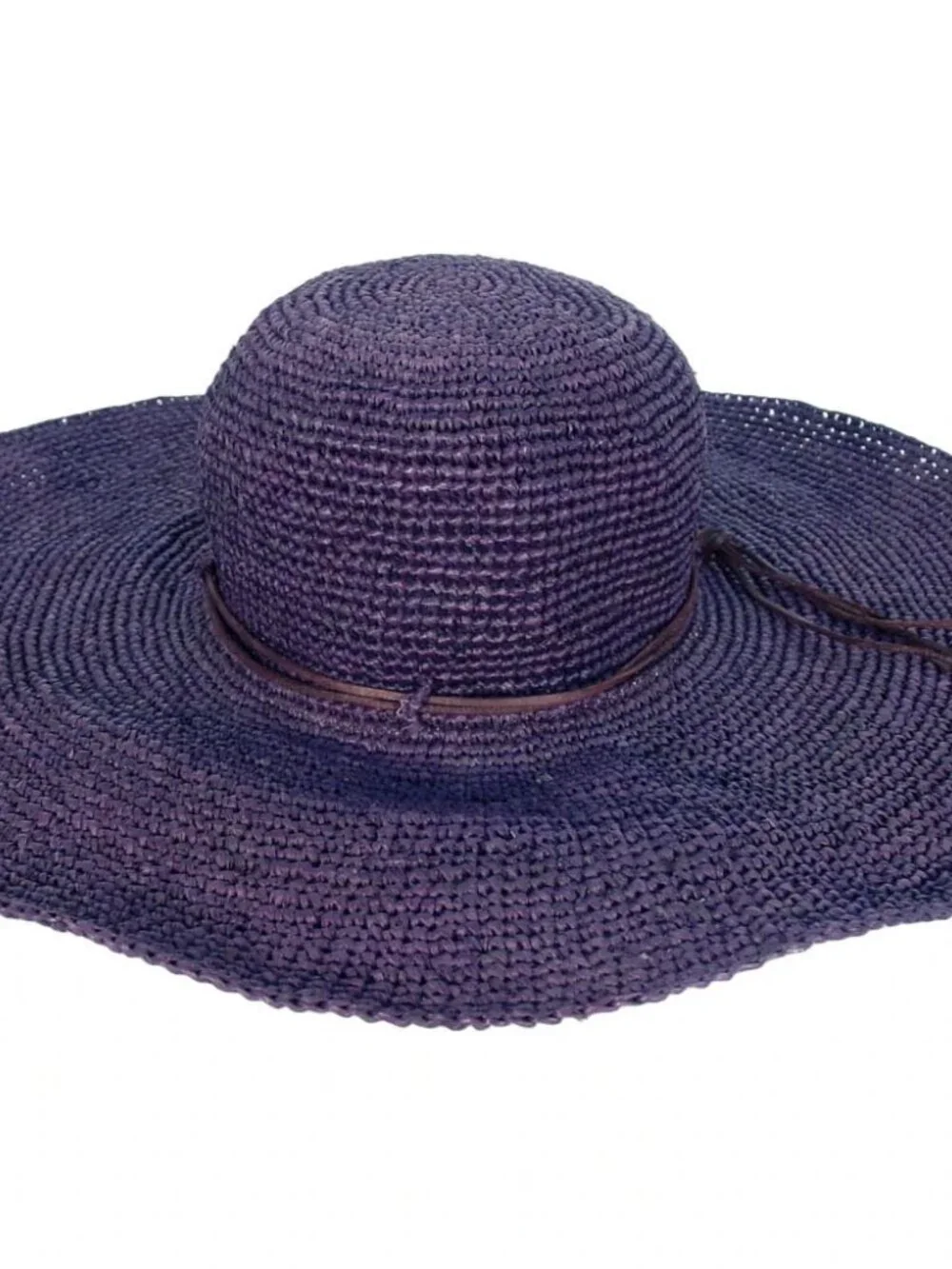 MAR Y SOL Bianca $125 Handmade Raffia Floppy Sun Hat - Made in MADAGASCAR